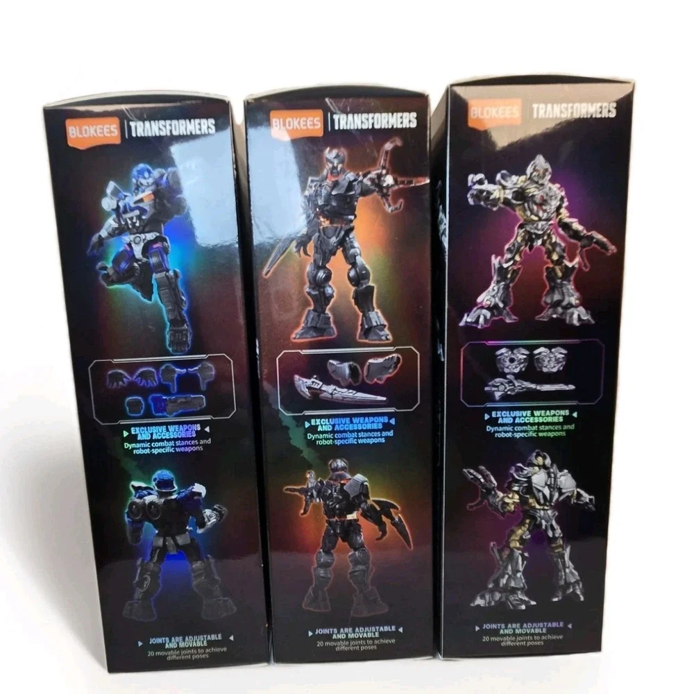 Blokees Transformers Classic Class Lot of 3 Models Megatron,Scourge, Mirage New‎